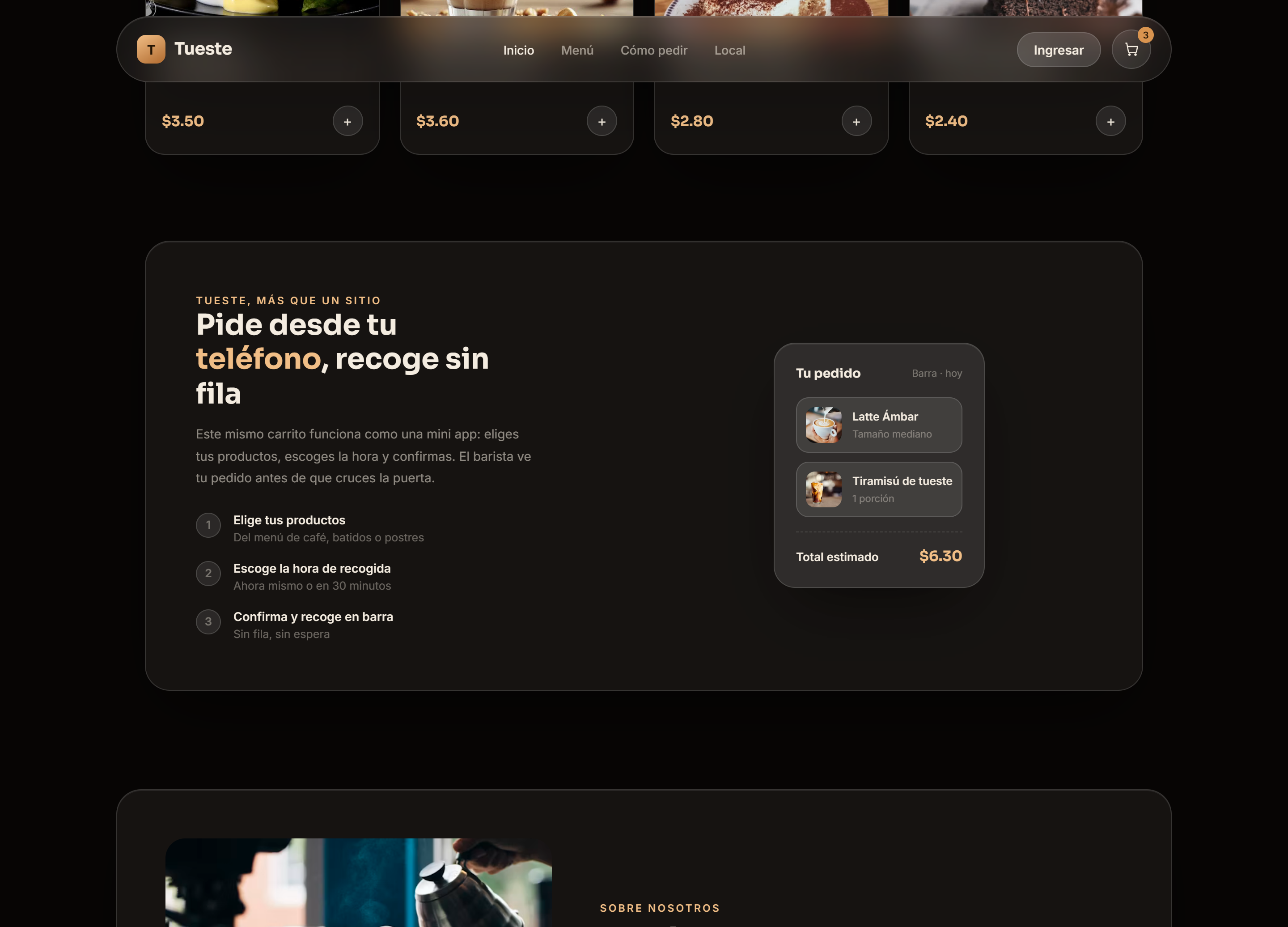 Café Paralelo — contacto
