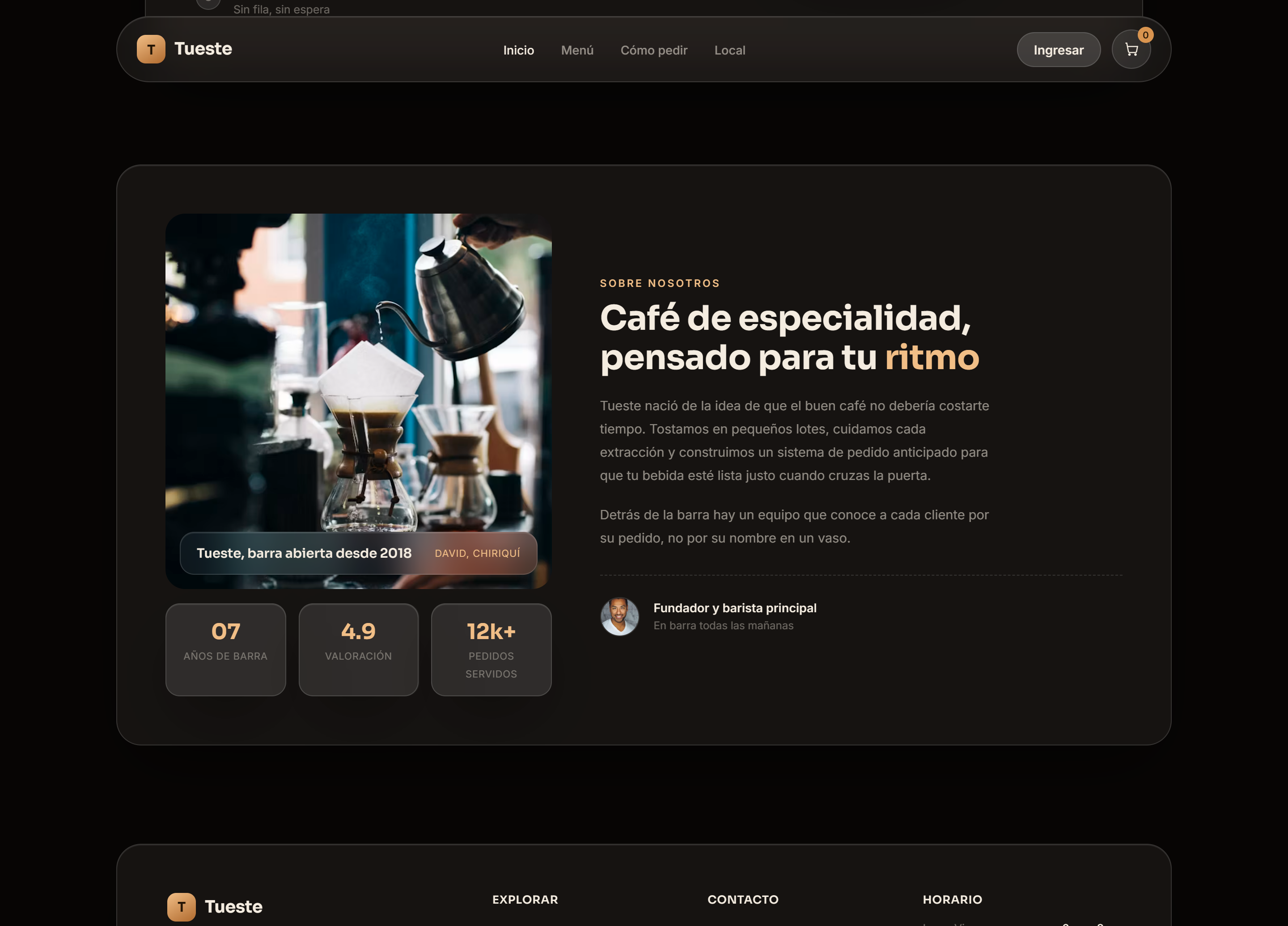 Café Paralelo — nosotros
