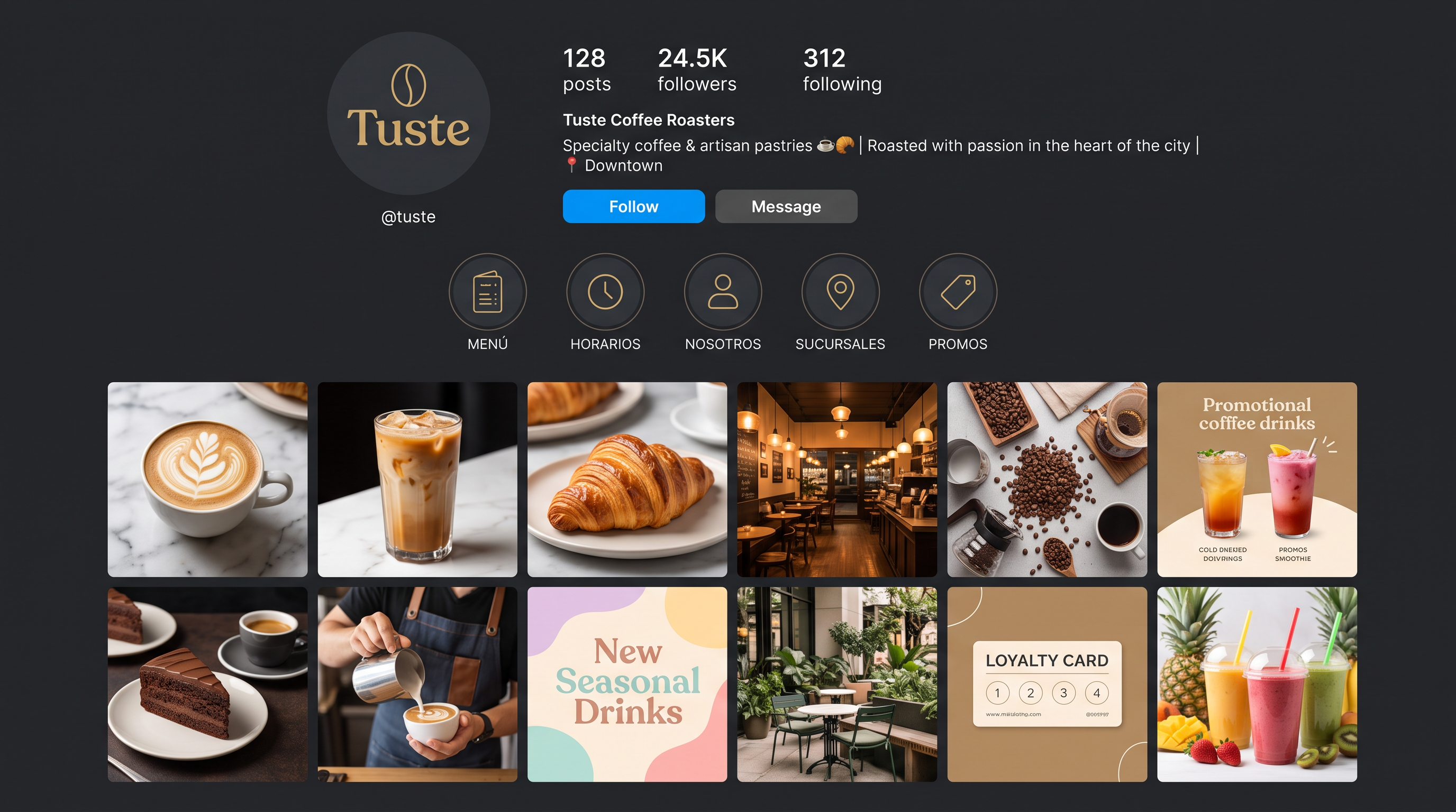 Tuste Coffee & Cream — Instagram