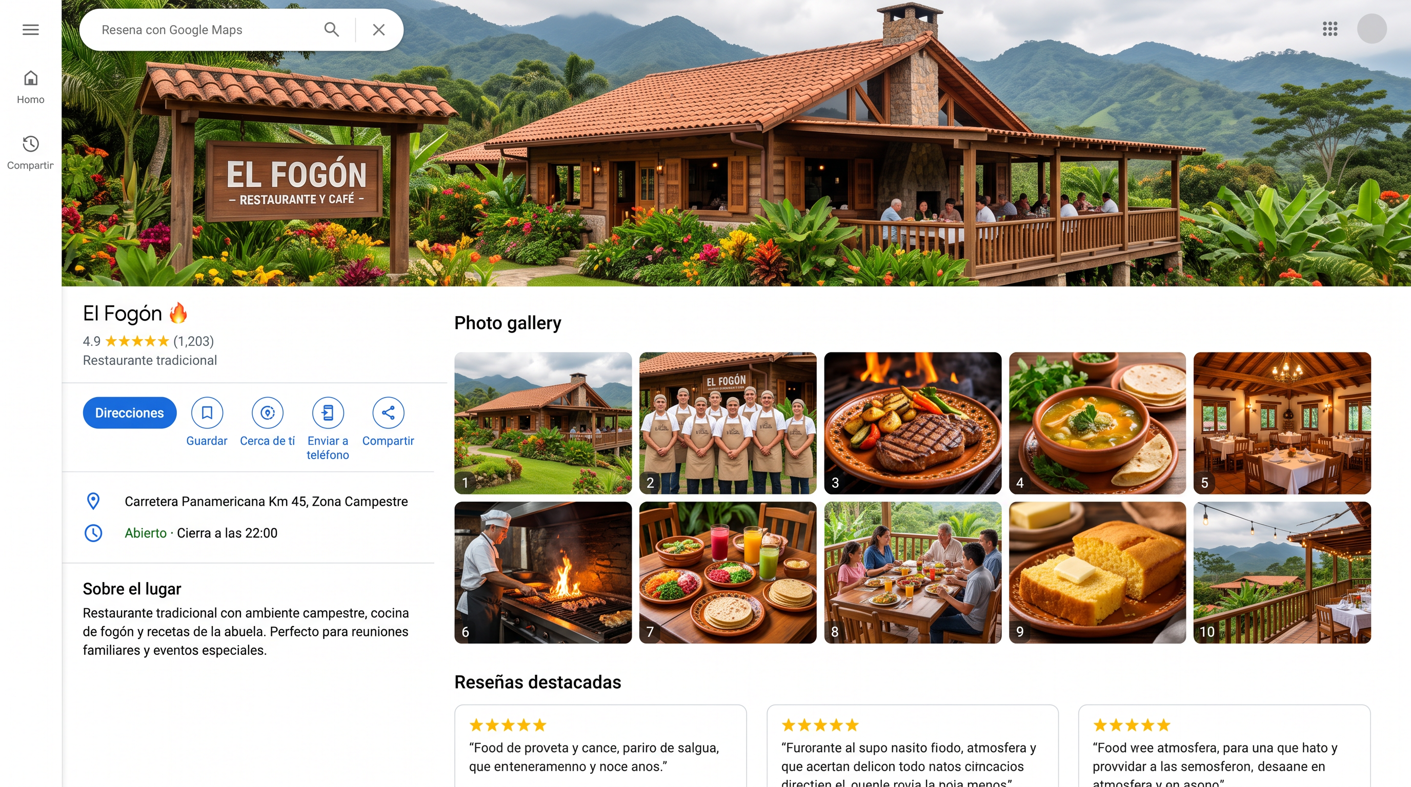 El Fogón — Google Maps