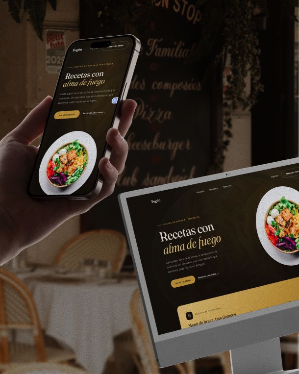 Sitio web para restaurante